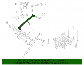 Rear left upper transverse control arm Ford Ecosport 18-22 AWD