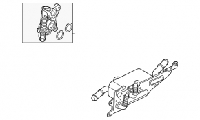 Oil cooler automatic transmission Ford Edge 19-23 2.0T