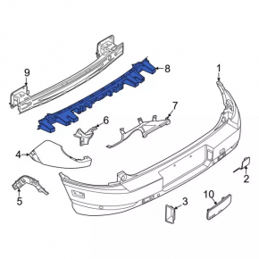 Ford Bronco Sport 21-25 Rear Bumper Absorber