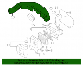 Air duct Subaru Outback 20-23