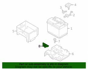 Battery mount Kia Forte 19-24