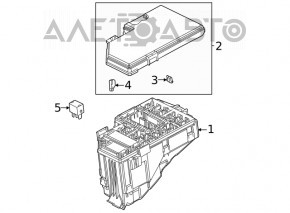 Honda Civic XI FE/FL 22-24 2.0 Underhood Fuse Box Cover