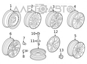 Wheel disk iron R16 Honda Civic X FC 16-21 for rent