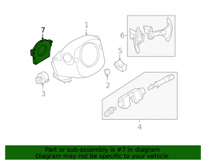 Steering Angle Sensor Nissan Leaf 18-