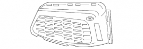 Left front bumper grille for BMW 7 Series G11 G12 16-22 with M-type, bumper cover & trim