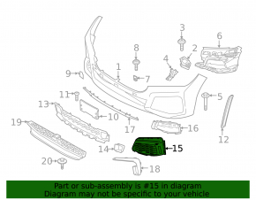 Left front bumper grille for BMW 7 Series G11 G12 16-22 with M-type, bumper cover & trim