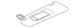 Left visor BMW 5 F10 11-16 gray