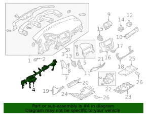 Mitsubishi Outlander 19-19 Torpedo Reinforcement Pipe