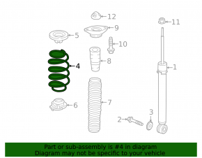 Rear left spring Honda Accord 18-22 1.5T