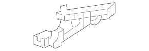 Right front bumper mount for Lexus IS 14-16 pre-restyling