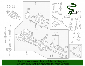 Honda Clarity 18-21 usa steering rack wiring