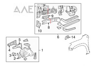 Front right quarter panel for Toyota Rav4 06-12 silver