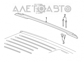 Roof rails 2pcs Jeep Grand Cherokee WK2 11-21