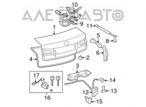 Trunk lid Lexus IS250 IS350 06-10