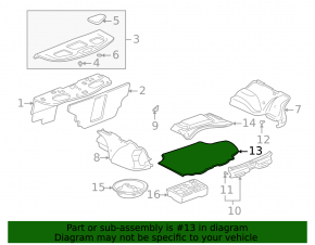 Trunk floor Lexus IS200 IS300 99-01
