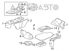 Trunk floor Lexus IS200 IS300 99-01