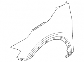 Front right fender Kia Sportage 23-26