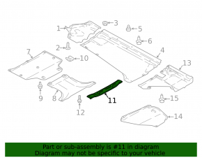 Underbody protection central Audi Q5 80A 18-24 metal