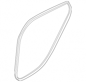 Door seal rear right Hyundai Sonata 15-19 torn