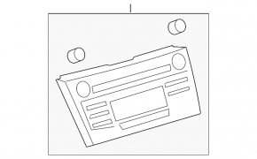 Tape recorder, Radio, CD-player Toyota Camry v40 07-09