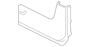 Front right mudguard for Hyundai Kona 22-23 N-line