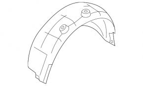 Rear left mudguard Audi Q5 8R 09-17