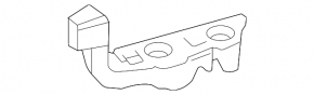 Front bumper mount on the right fender of the Audi A4 allroad 17-25