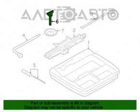 Subaru Legacy 15-19 Spare Wheel Mount