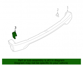 Left inner tailgate light trim for Porsche Cayenne 19-23