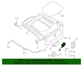 Mercedes EQE SUV-class X294 23-25 trunk door lock actuator