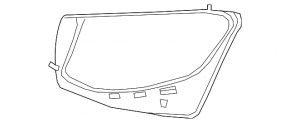 Front right headlight seal for Mercedes GLC 20-22