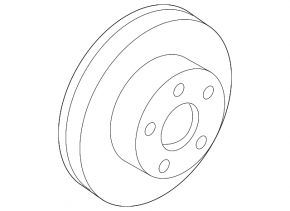 Front left brake disc Infiniti G25 G35 G37 4d 06-14 330/32mm rusty