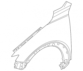 Front right fender Mazda CX-3 16-21