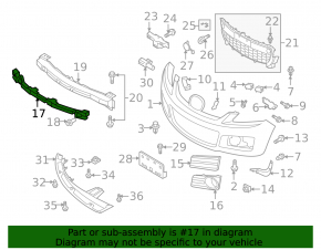 Mazda CX-7 06-09 Front Bumper Absorber