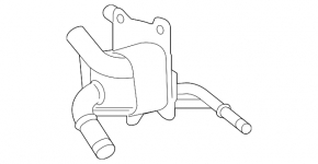 Automatic transmission oil cooler Toyota Venza 21-