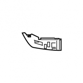 Rear bumper mount left under the light Ford Edge 19-