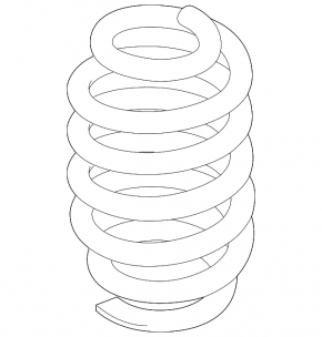 Ford Explorer 20-23 right rear spring, blue and orange stiffness