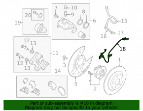 Rear right ABS sensor Mazda CX-50 23-25
