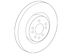 Front left brake disc Mercedes W164 ML W251 R 330mm