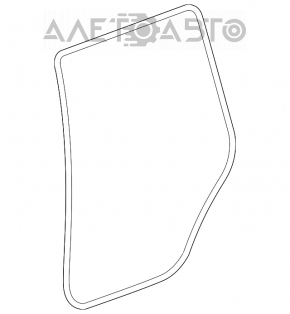 Mercedes X164 GL rear right door seal