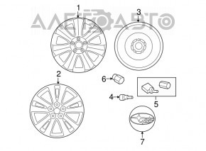 Wheel disk R18 x 8J ET55 5*114.3 Subaru b9 Tribeca