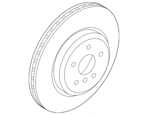 Front left brake disc BMW 5 F10 11-16 348/30mm