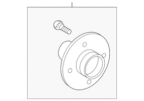 Front left hub for Toyota Prius C 12-19