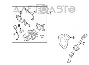 Toyota Sienna 04-10 steering column