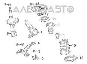 Shock absorber front right Lexus RX300 98-03