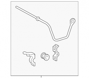 Rear stabilizer Toyota Solara 2.4 04-08