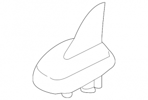 Antenna fin Audi Q3 8U 15-18 without navigation