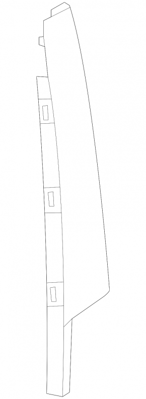 Door trim side front left Audi A6 C7 12-18
