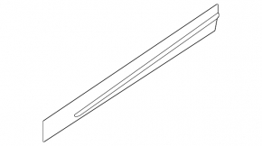 Lower front left door trim for BMW iX 21-25