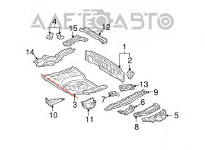Rear bumper guard left Lexus RX300 RX330 RX350 04-09 OEM